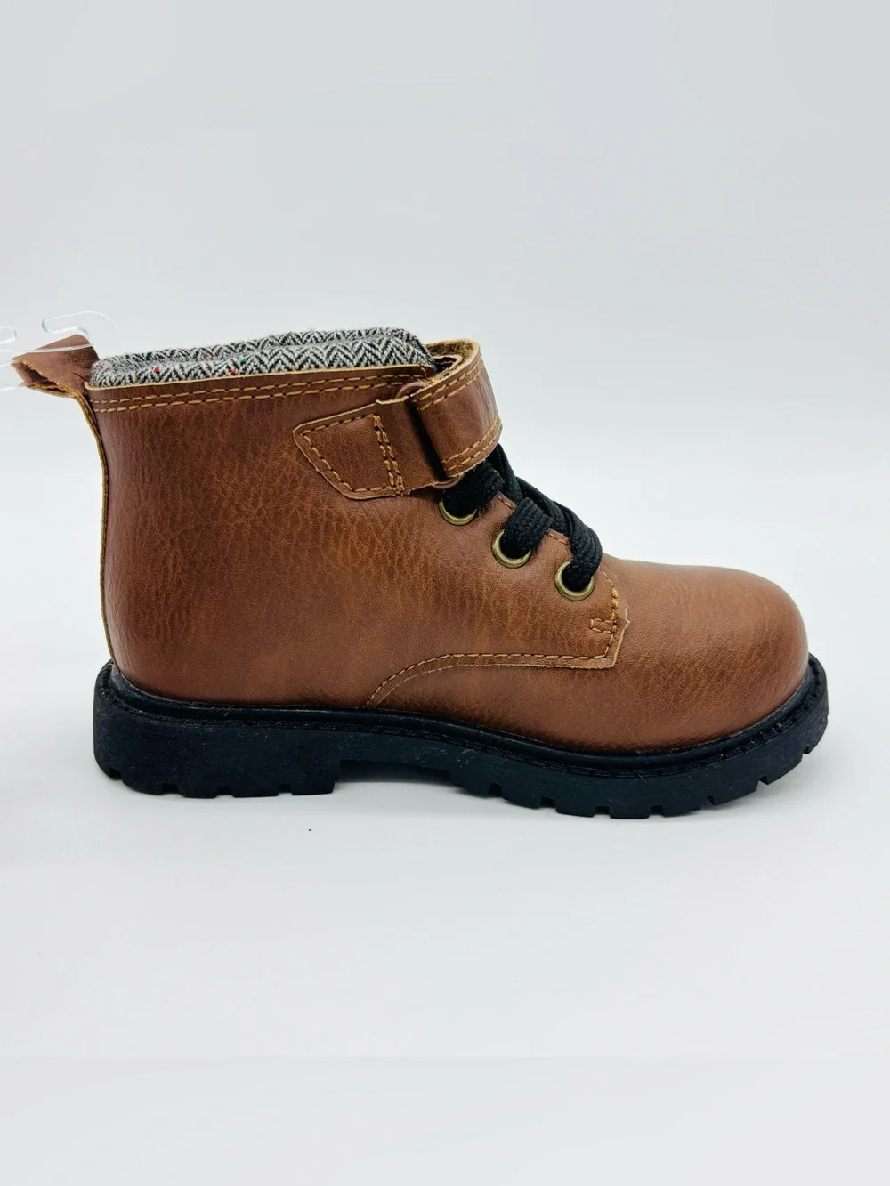 Carters Baxter2 CR Toddler Work Hiking Boots 8 Brown Rugged Utility Hook Loop